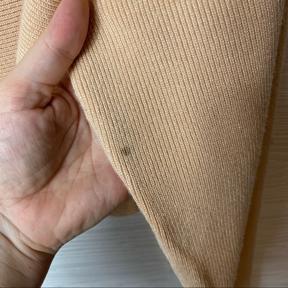 ZARA Cropped knit pale pink sweater size small - Picture 8 of 9